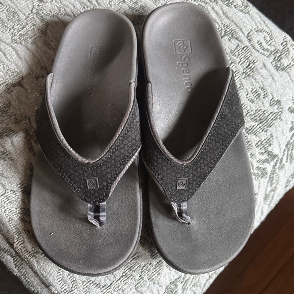 Gray Slide Sandals - Picture 2 of 3